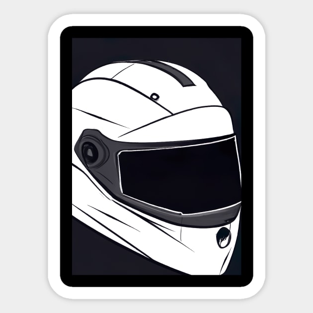 Motorcycle Helmet Sticker by maxcode